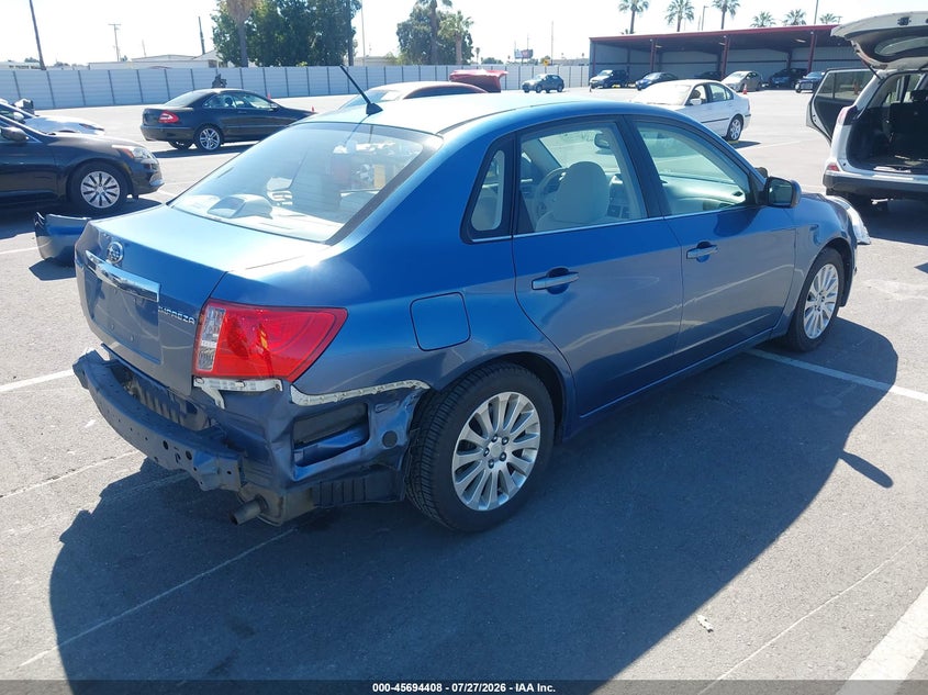 2008 SUBARU IMPREZA (NATL) I W/PREMIUM PKG SEDAN 2.5L H-4 VVT, 170HP