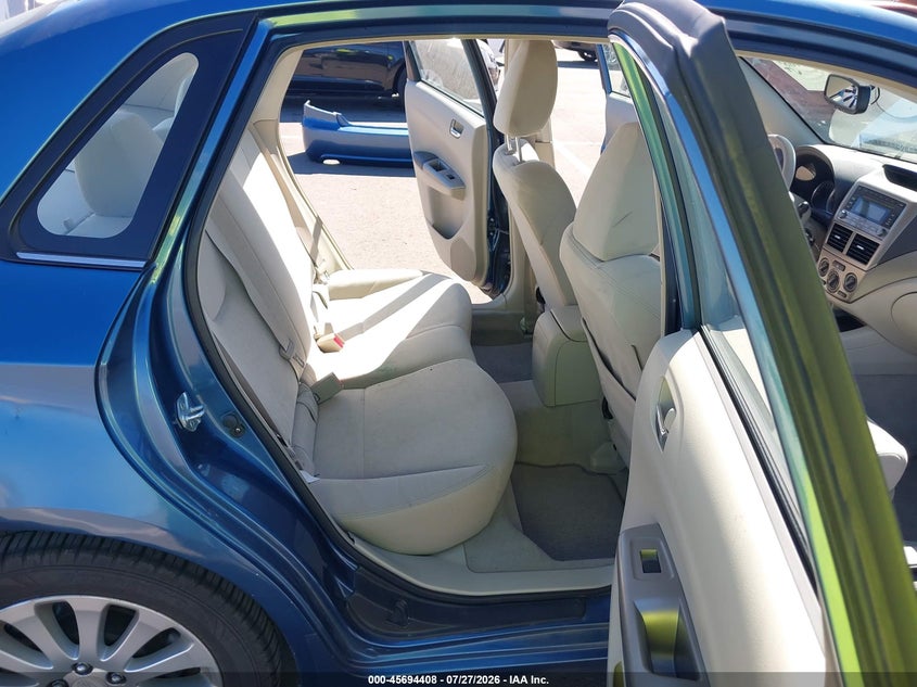 2008 SUBARU IMPREZA (NATL) I W/PREMIUM PKG SEDAN 2.5L H-4 VVT, 170HP