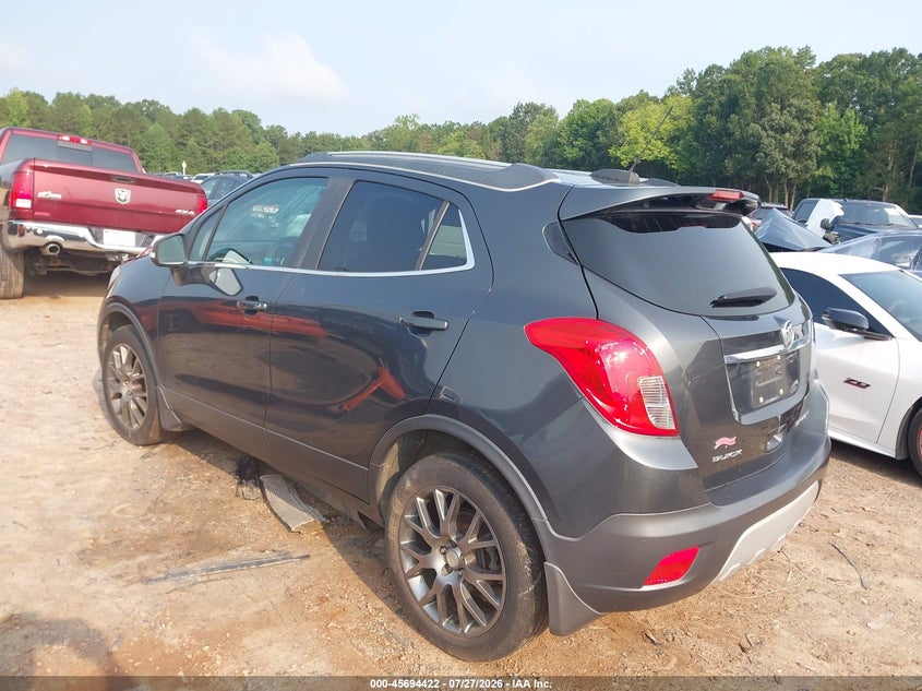 Vin: kl4cj2sm5gb600379, lot: 46193050, buick encore sport touring 20163