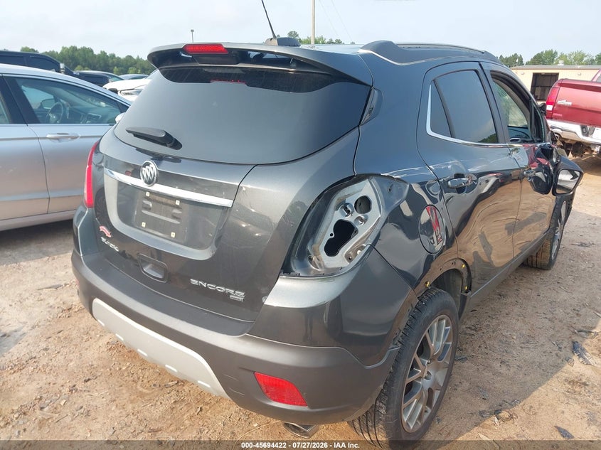 Vin: kl4cj2sm5gb600379, lot: 46193050, buick encore sport touring 20164