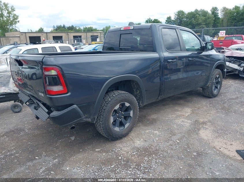Vin: 1c6rrfeg2kn872375, lot: 46193091, ram 1500 rebel  4x4 6'4 box 20194