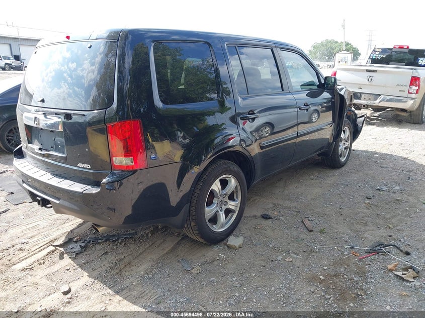 Vin: 5fnyf4h50cb083475, lot: 46193126, honda pilot ex-l 20124