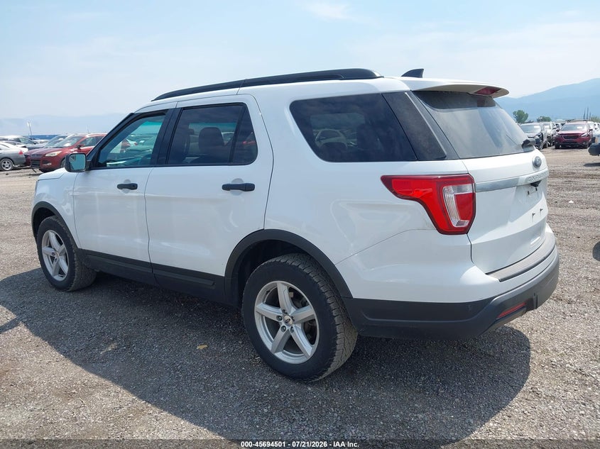 Vin: 1fm5k8b80jgc45337, lot: 46193129, ford explorer 20183