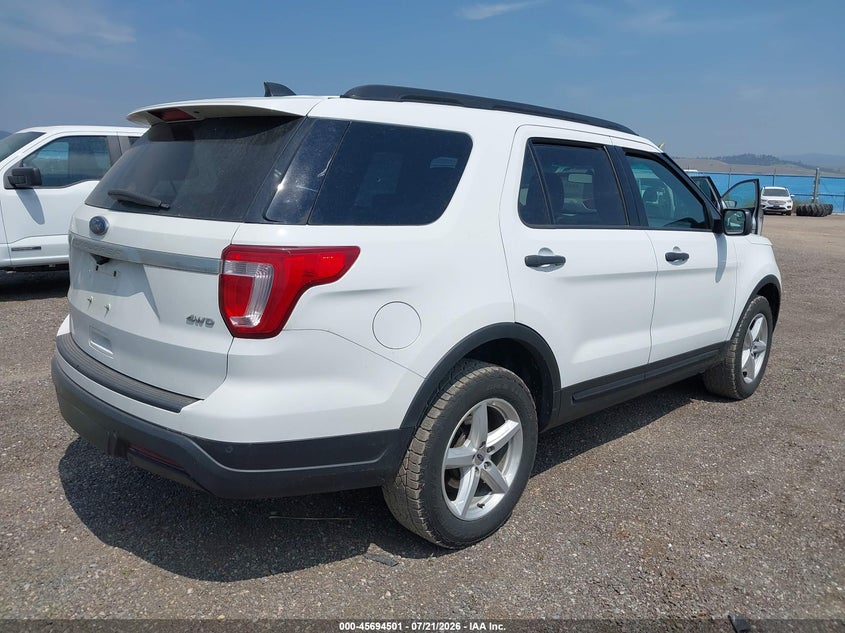 Vin: 1fm5k8b80jgc45337, lot: 46193129, ford explorer 20184