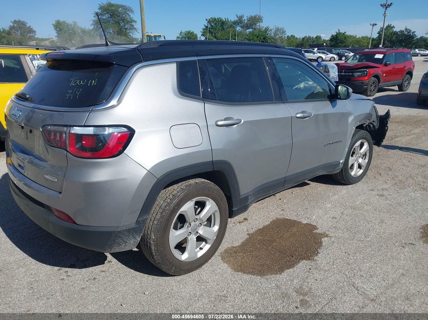 Vin: 3c4njcbb9lt121023, lot: 46193233, jeep compass latitude fwd 20204