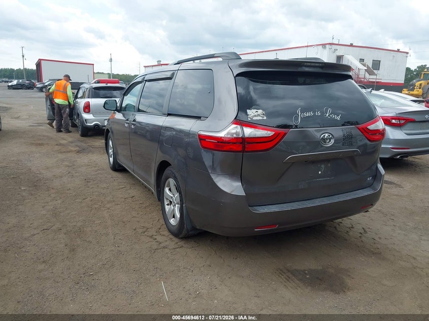 2017 Toyota Sienna Le 8 Passenger VIN: 5TDKZ3DC7HS772377 Lot: 45694612