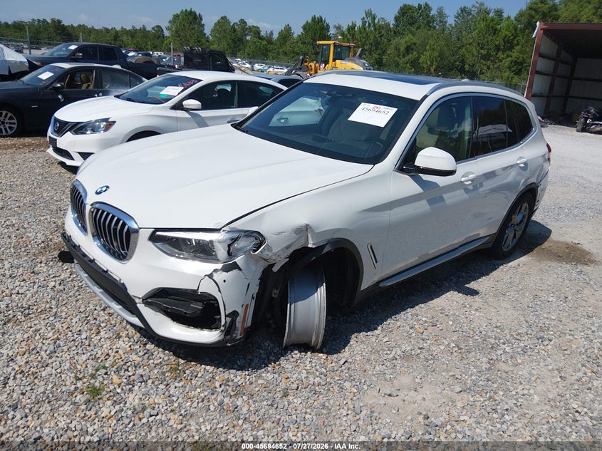 Vin: 5uxty3c03m9e27372, lot: 46193280, bmw x3 sdrive30i 20212