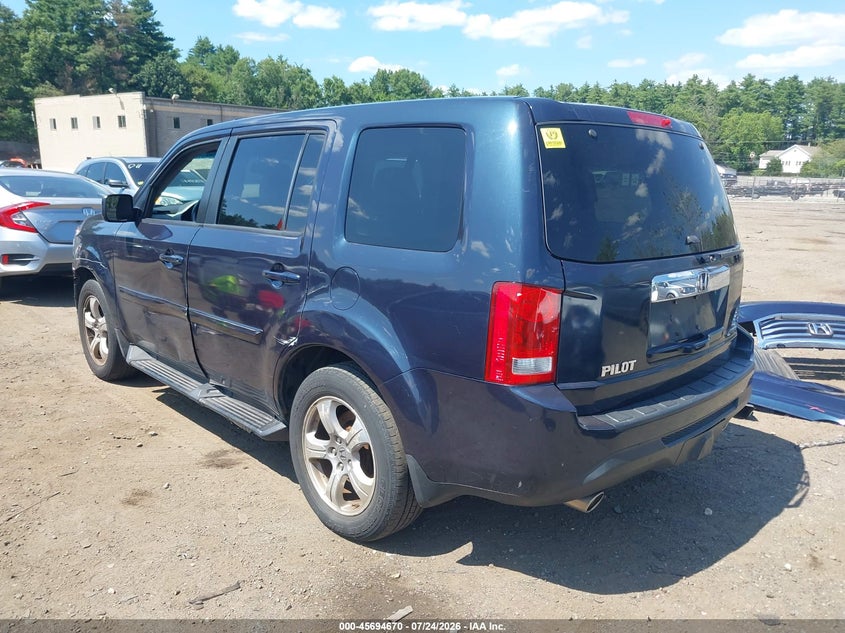 Vin: 5fnyf4h69cb025776, lot: 46193298, honda pilot ex-l 20123