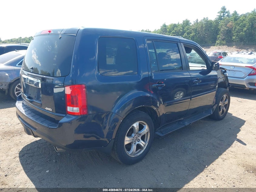 Vin: 5fnyf4h69cb025776, lot: 46193298, honda pilot ex-l 20124