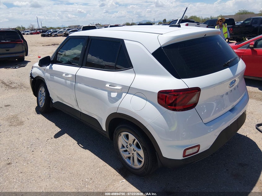 Vin: kmhrb8a36tu448809, lot: 46193328, hyundai venue se 20263