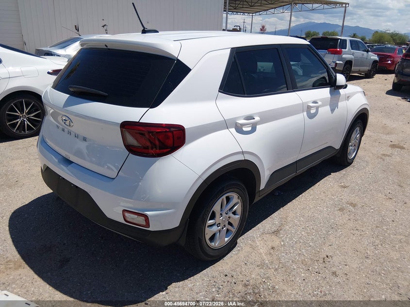 Vin: kmhrb8a36tu448809, lot: 46193328, hyundai venue se 20264