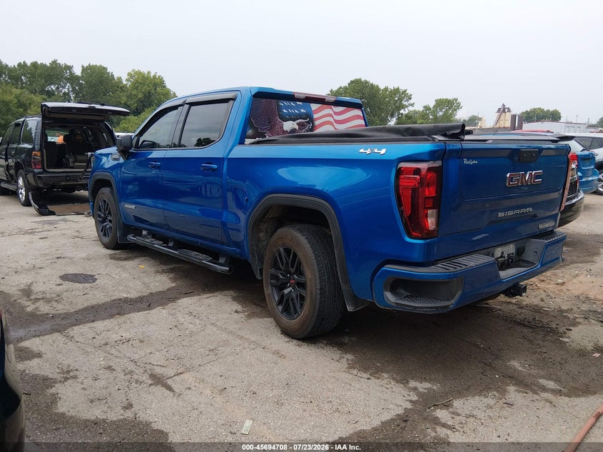 Vin: 3gtpujek1ng686281, lot: 46193336, gmc sierra 1500 4wd  short box elevation 20223