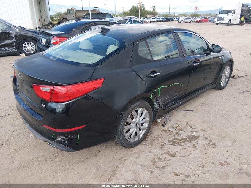 Vin: knagm4a79f5619601, lot: 46193388, kia optima lx 20154