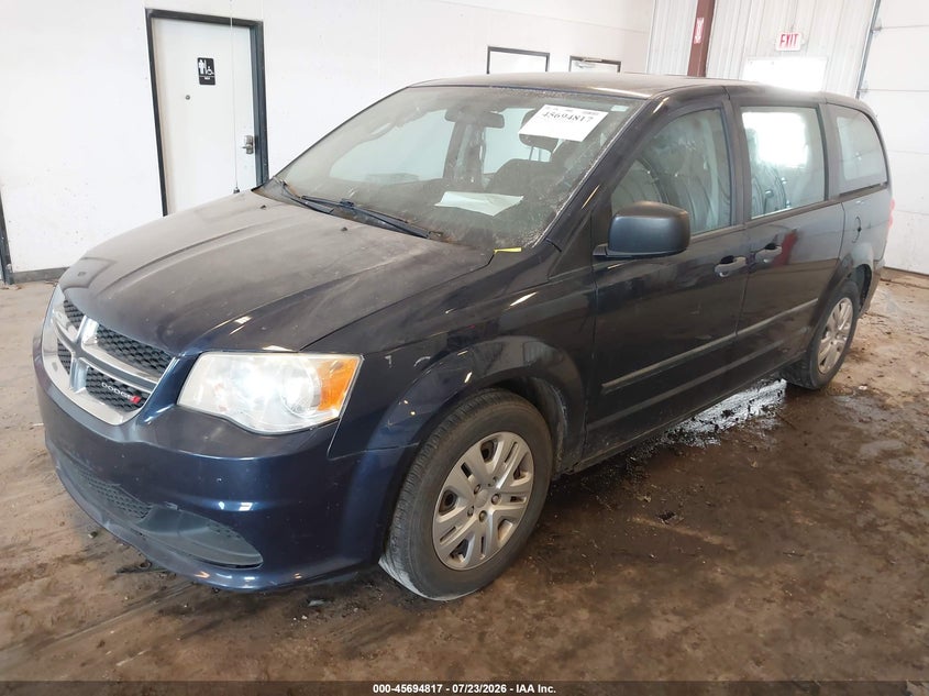 Vin: 2c4rdgbg7er309427, lot: 46193445, dodge grand caravan american value pkg 20142