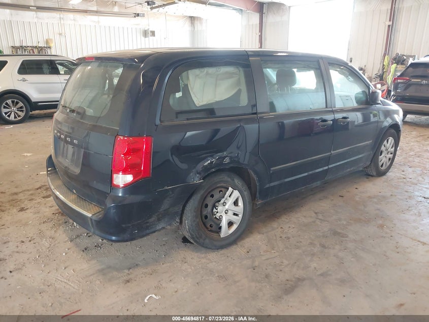 Vin: 2c4rdgbg7er309427, lot: 46193445, dodge grand caravan american value pkg 20144
