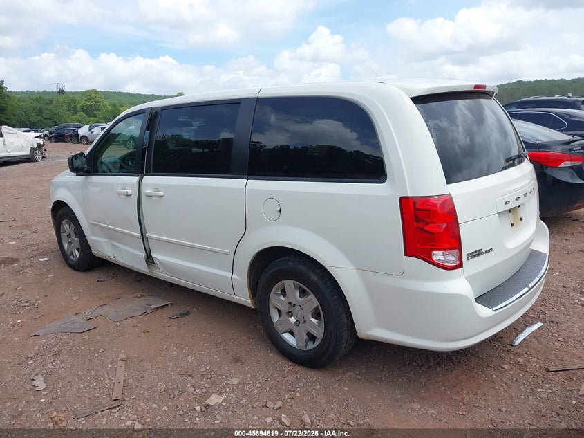 Vin: 2c4rdgbg0cr420012, lot: 46193447, dodge grand caravan se/avp 20123