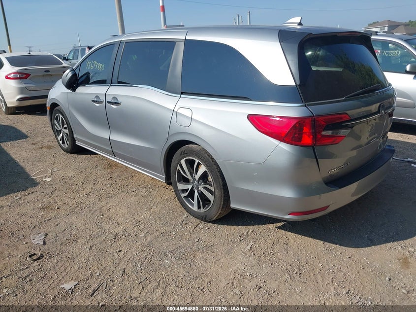 Vin: 5fnrl6h85mb033028, lot: 46193508, honda odyssey touring 20213