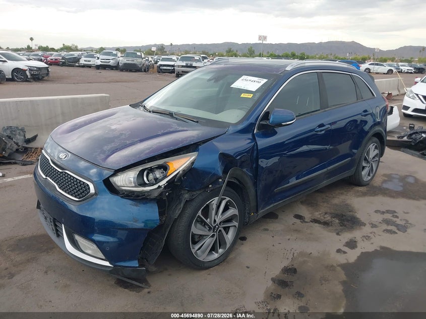 Vin: kndce3lc1h5047039, lot: 46193518, kia niro touring 20172