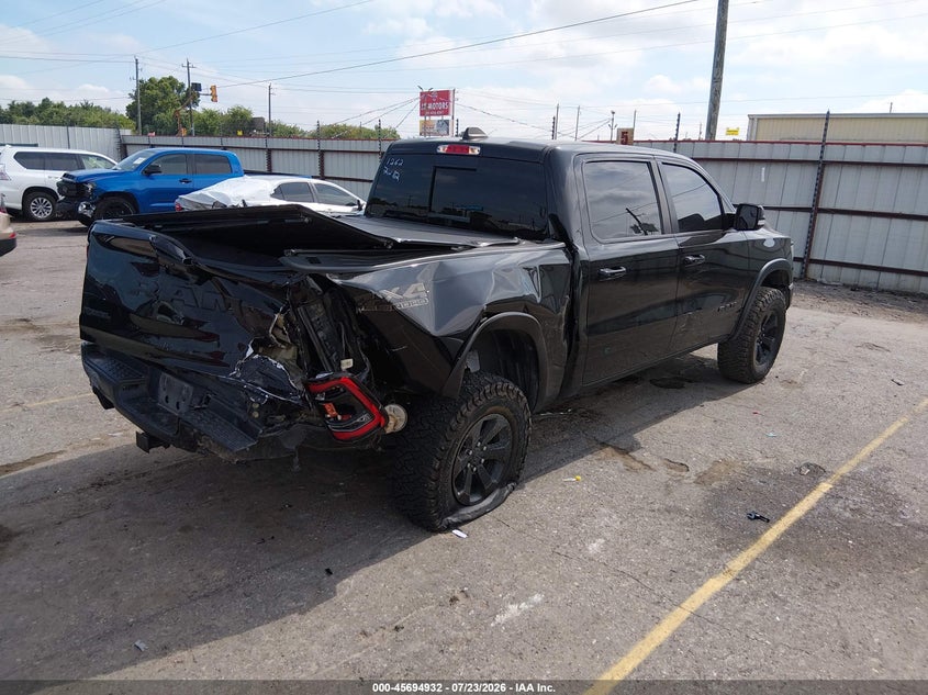 Vin: 1c6srflt3mn681262, lot: 46193561, ram 1500 rebel  4x4 5'7 box 20214