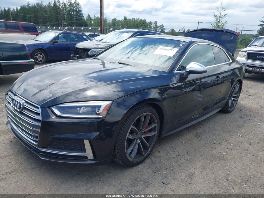 Vin: waur4af57ja008657, lot: 46193605, audi s5 3.0t premium plus 20182