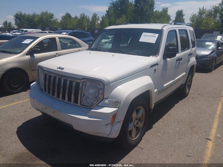Vin: 1j4pn5gk2aw133565, lot: 46193608, jeep liberty limited 20102