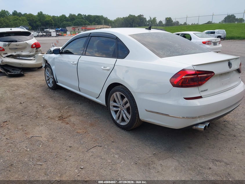 Vin: 1vwla7a39kc012688, lot: 46193615, volkswagen passat 2.0t wolfsburg edition 20193
