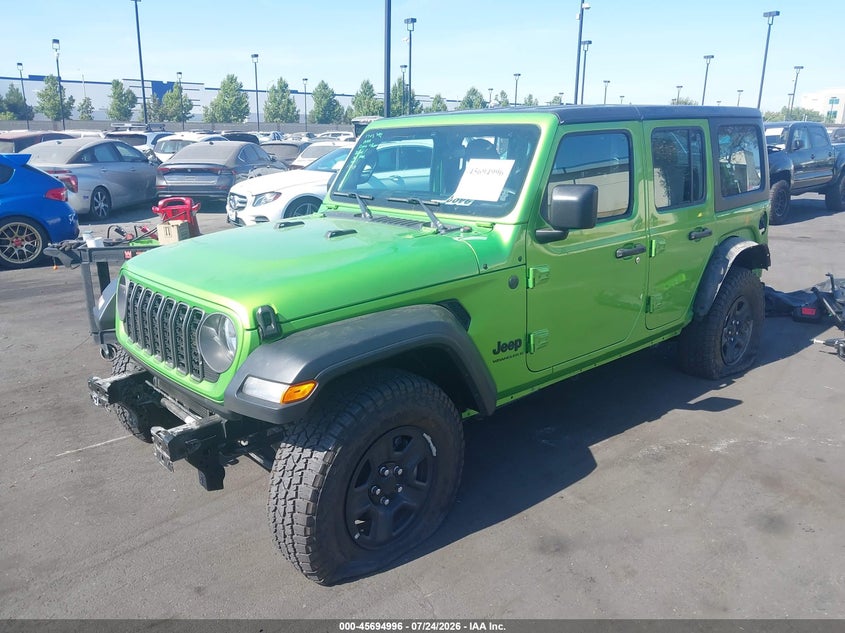 Vin: 1c4pjxdgxsw548454, lot: 46193624, jeep wrangler 4-door sport 4x4 20252