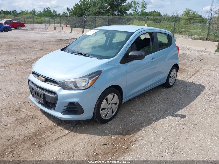 Vin: kl8ca6sa5gc593245, lot: 46193654, chevrolet spark ls manual 20162