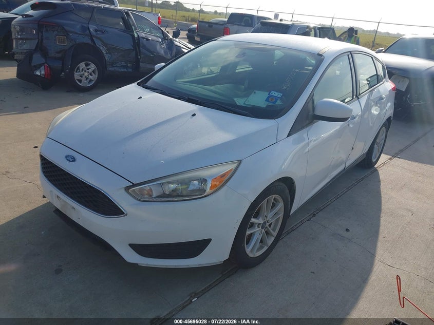 Vin: 1fadp3k2xjl272445, lot: 46193656, ford focus se 20182