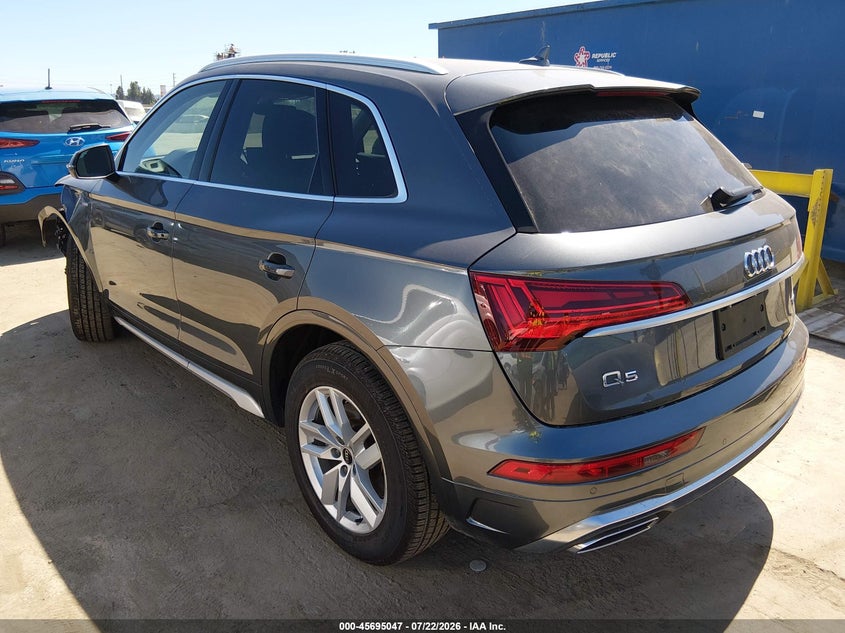 Vin: wa1gaafyxn2017621, lot: 46193675, audi q5 premium 45 tfsi s line quattro s tronic 20223
