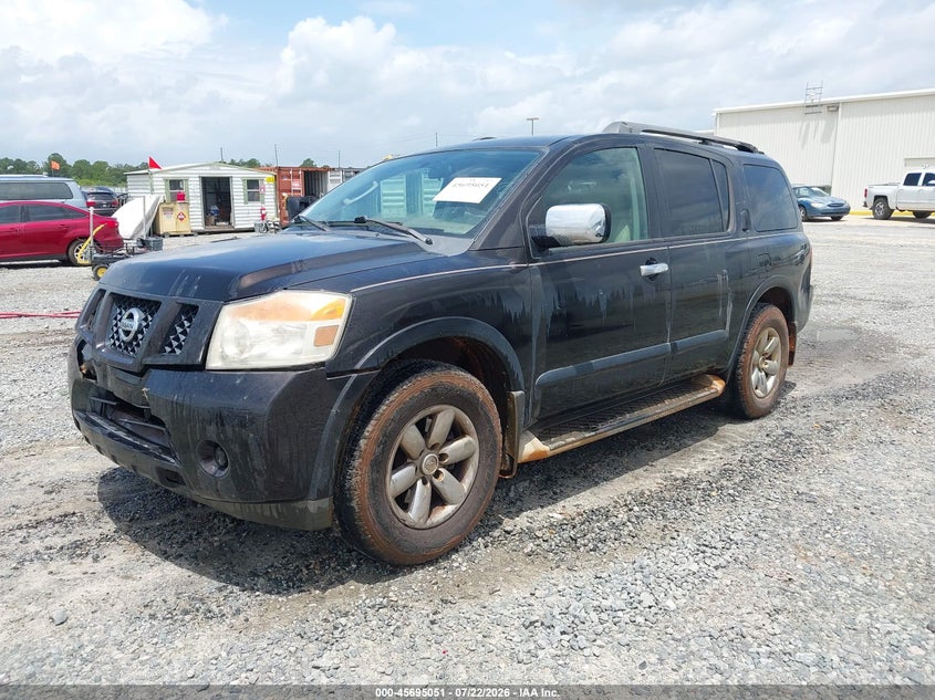Vin: 5n1ba0nd9bn616072, lot: 46193679, nissan armada sv 20112