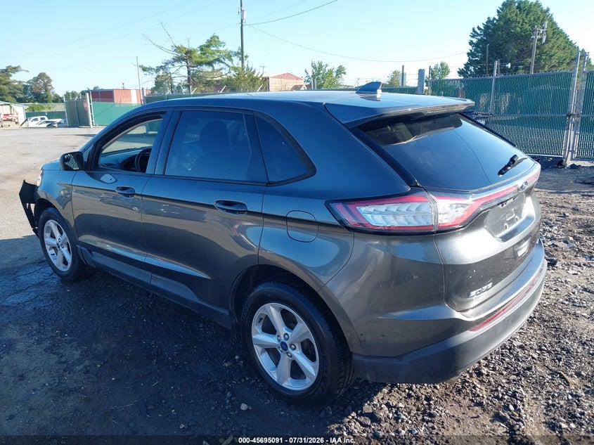 Vin: 2fmpk4g96gbb75944, lot: 46193719, ford edge se 20163
