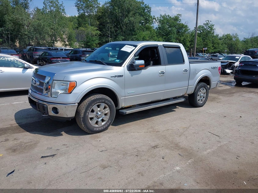 Vin: 1ftfw1et2cfb44832, lot: 46193720, ford f-150 lariat 20122