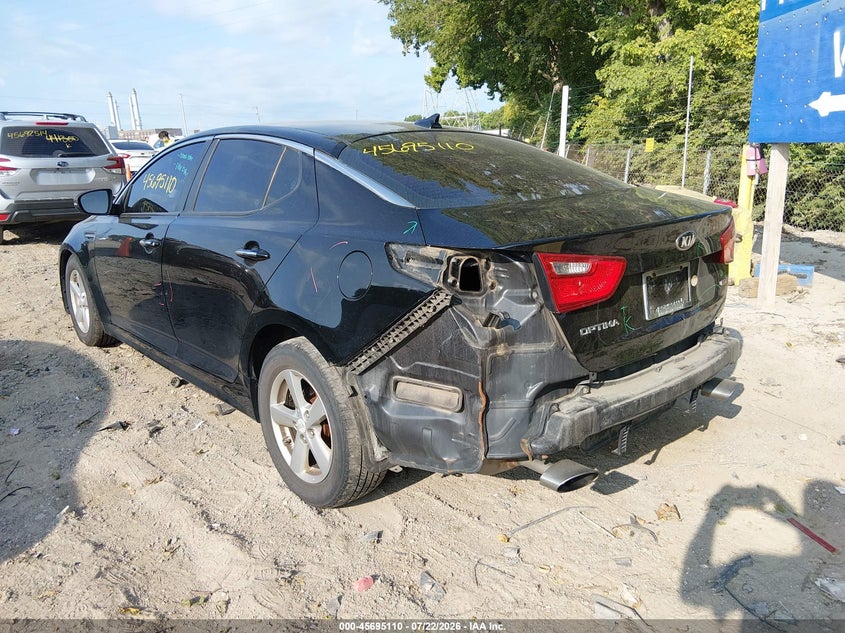Vin: 5xxgm4a74eg284860, lot: 46193738, kia optima lx 20143