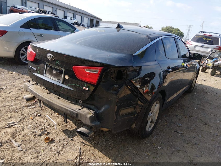 Vin: 5xxgm4a74eg284860, lot: 46193738, kia optima lx 20144