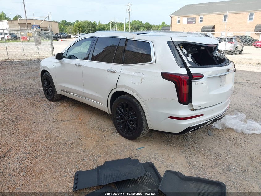 Vin: 1gykpbr44mz153269, lot: 46193742, cadillac xt6 awd luxury 20213