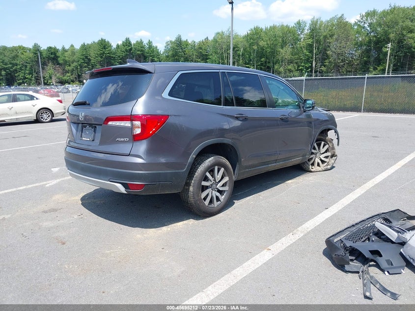 Vin: 5fnyf6h55lb032596, lot: 46193840, honda pilot awd ex-l 20204