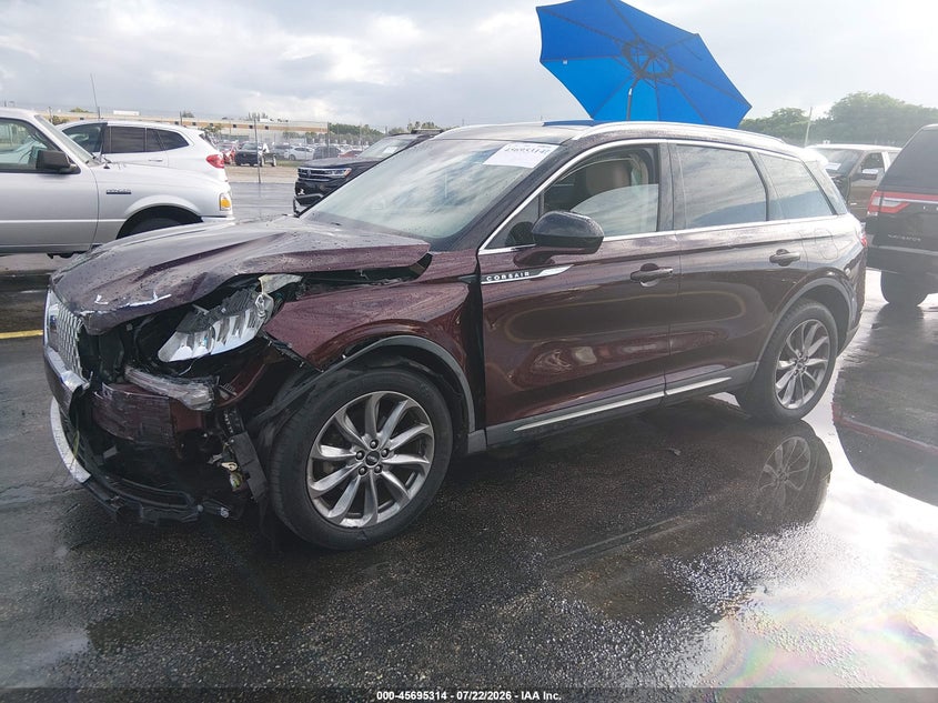 Vin: 5lmcj1c9xlul07594, lot: 46193942, lincoln corsair standard 20202