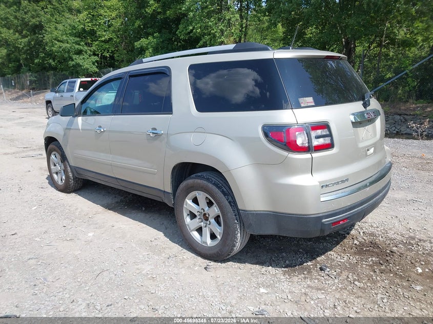 Vin: 1gkkvpkd8gj335891, lot: 46193974, gmc acadia sle-2 20163