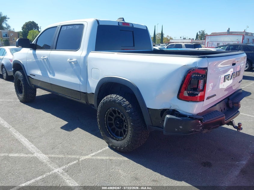 Vin: 1c6srflt2ln214834, lot: 46193995, ram 1500 rebel  4x4 5'7 box 20203