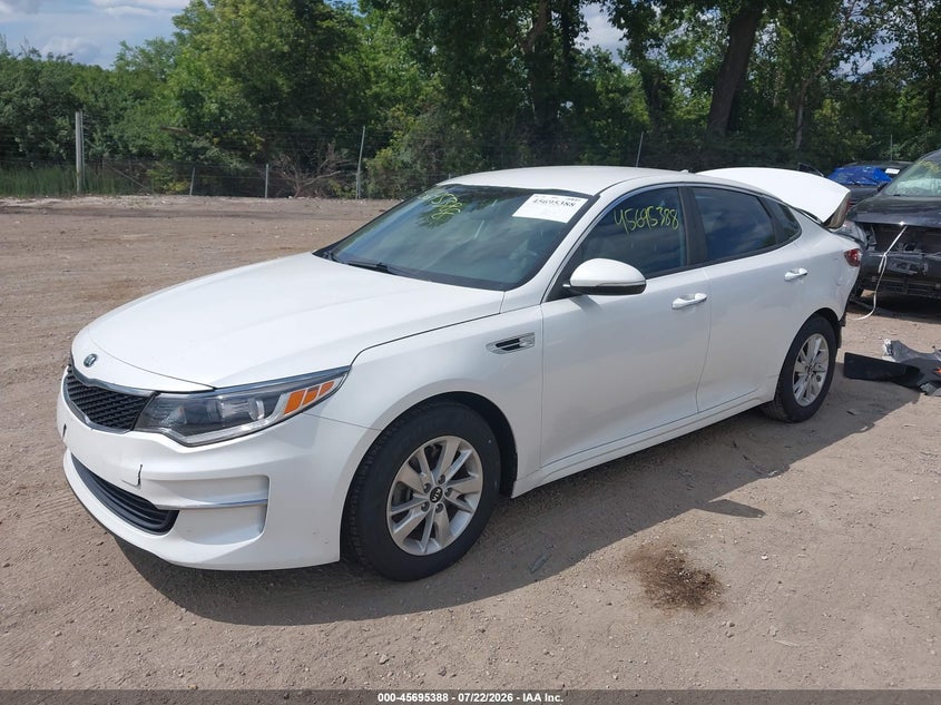 Vin: knagt4l31g5071642, lot: 46194016, kia optima lx 20162