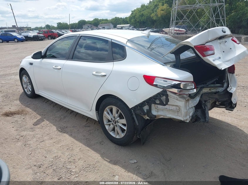 Vin: knagt4l31g5071642, lot: 46194016, kia optima lx 20163