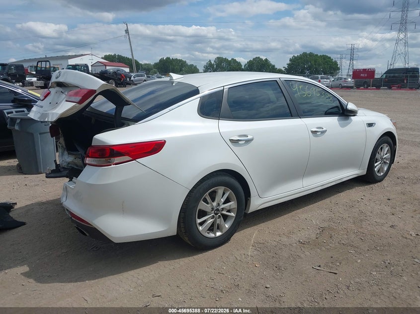 Vin: knagt4l31g5071642, lot: 46194016, kia optima lx 20164