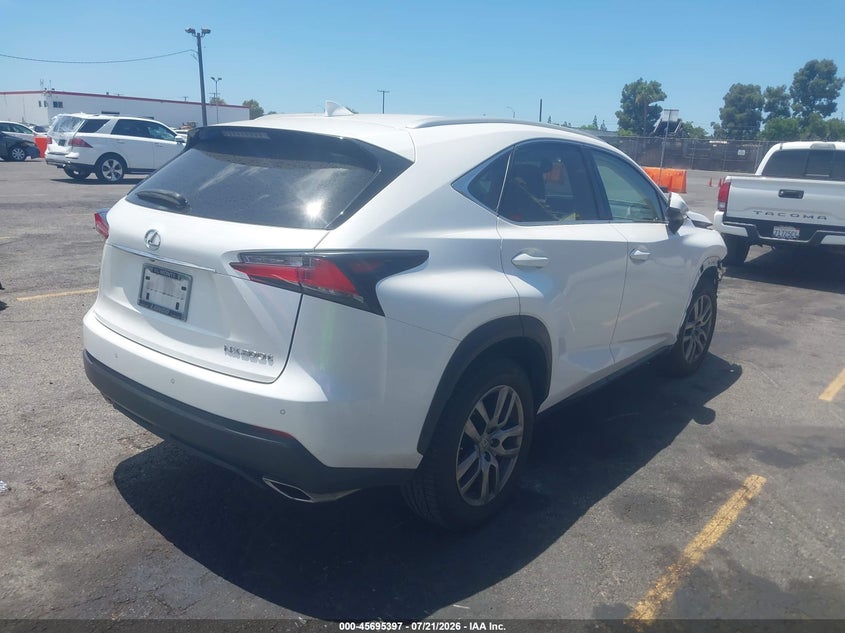2016 Lexus Nx 200T VIN: JTJYARBZ9G2035177 Lot: 45695397