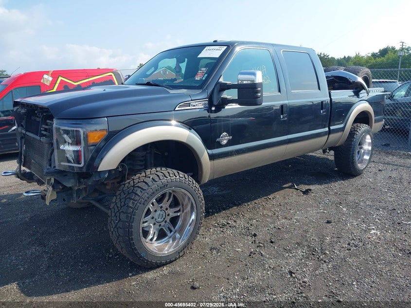 Vin: 1ft7w2bt6cec80255, lot: 46194030, ford super duty f-250 srw lariat 20122