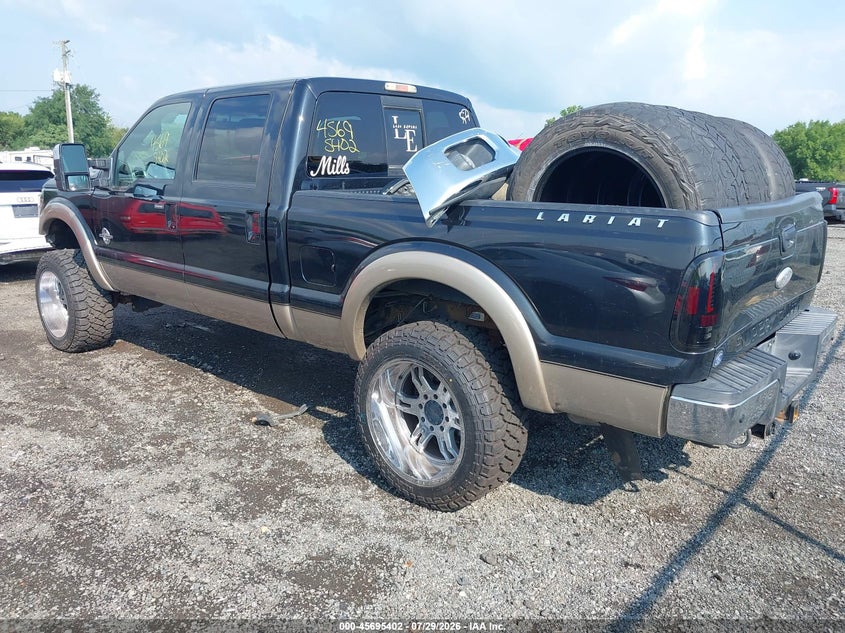 Vin: 1ft7w2bt6cec80255, lot: 46194030, ford super duty f-250 srw lariat 20123