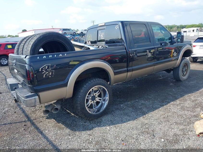 Vin: 1ft7w2bt6cec80255, lot: 46194030, ford super duty f-250 srw lariat 20124