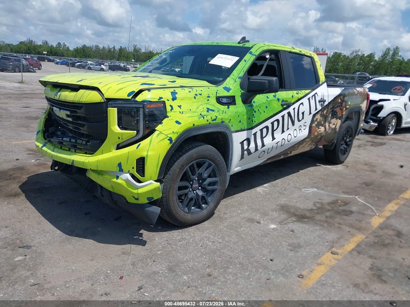 Vin: 1gtpuaek7sz173175, lot: 46194060, gmc sierra 1500 4wd  standard box pro 20252
