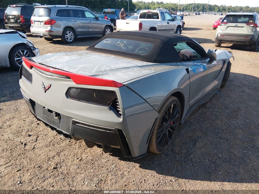 Vin: 1g1yk3d78e5121657, lot: 46194305, chevrolet corvette stingray z51 20144