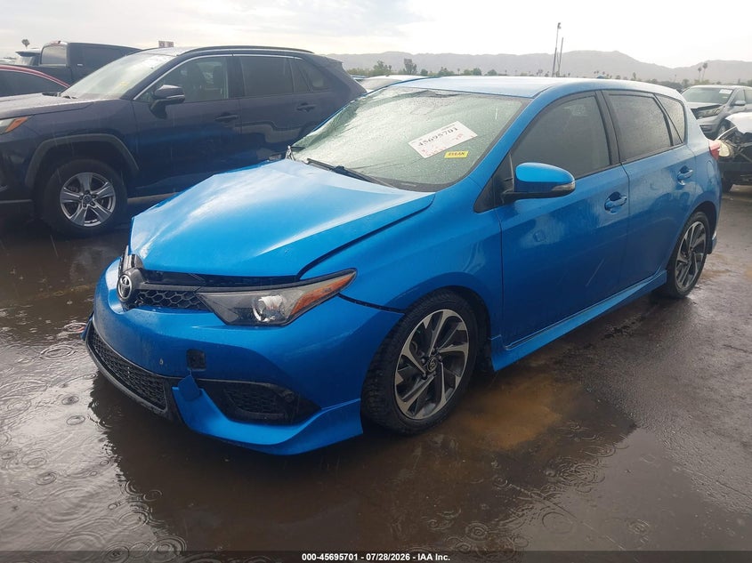 Vin: jtnkarje4jj558073, lot: 46194330, toyota corolla im 20182